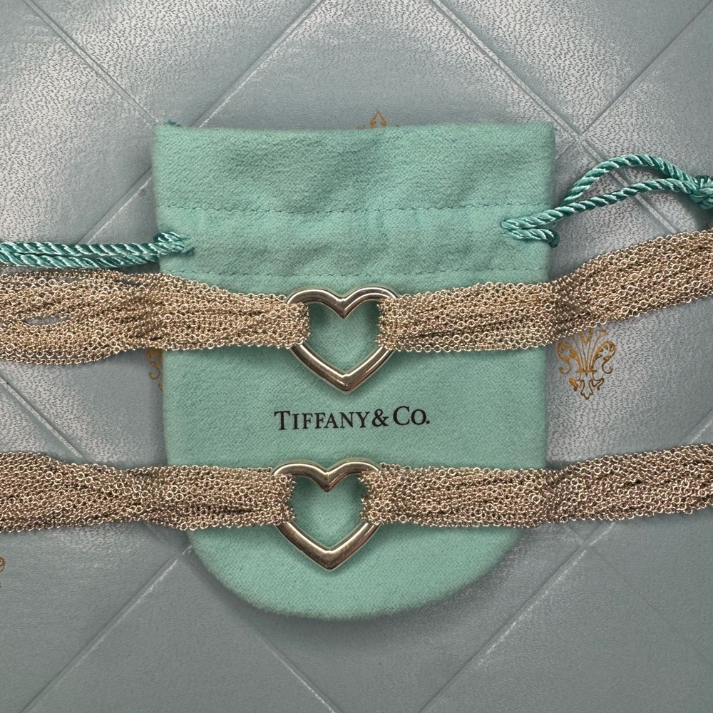 1 Tiffany & Co. Retired Multi Strand Toggle Heart bracelet